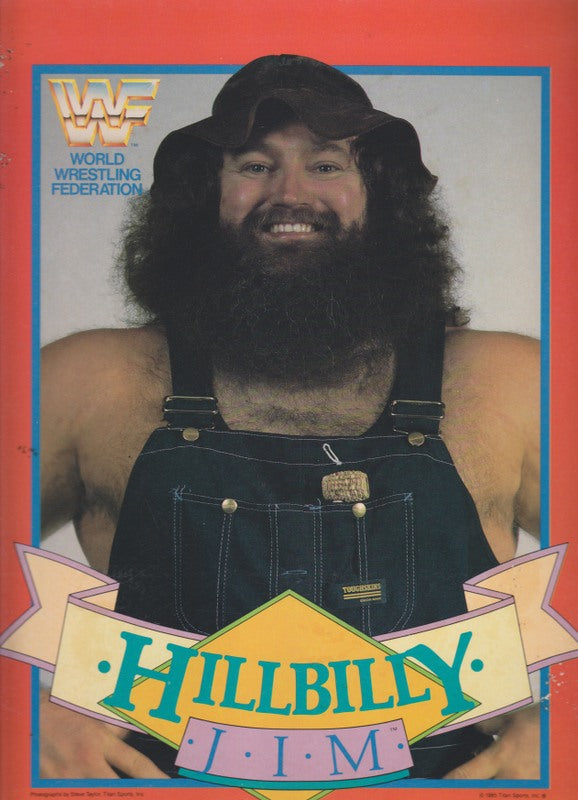 1985 WWF Hillbilly Jim school folder
