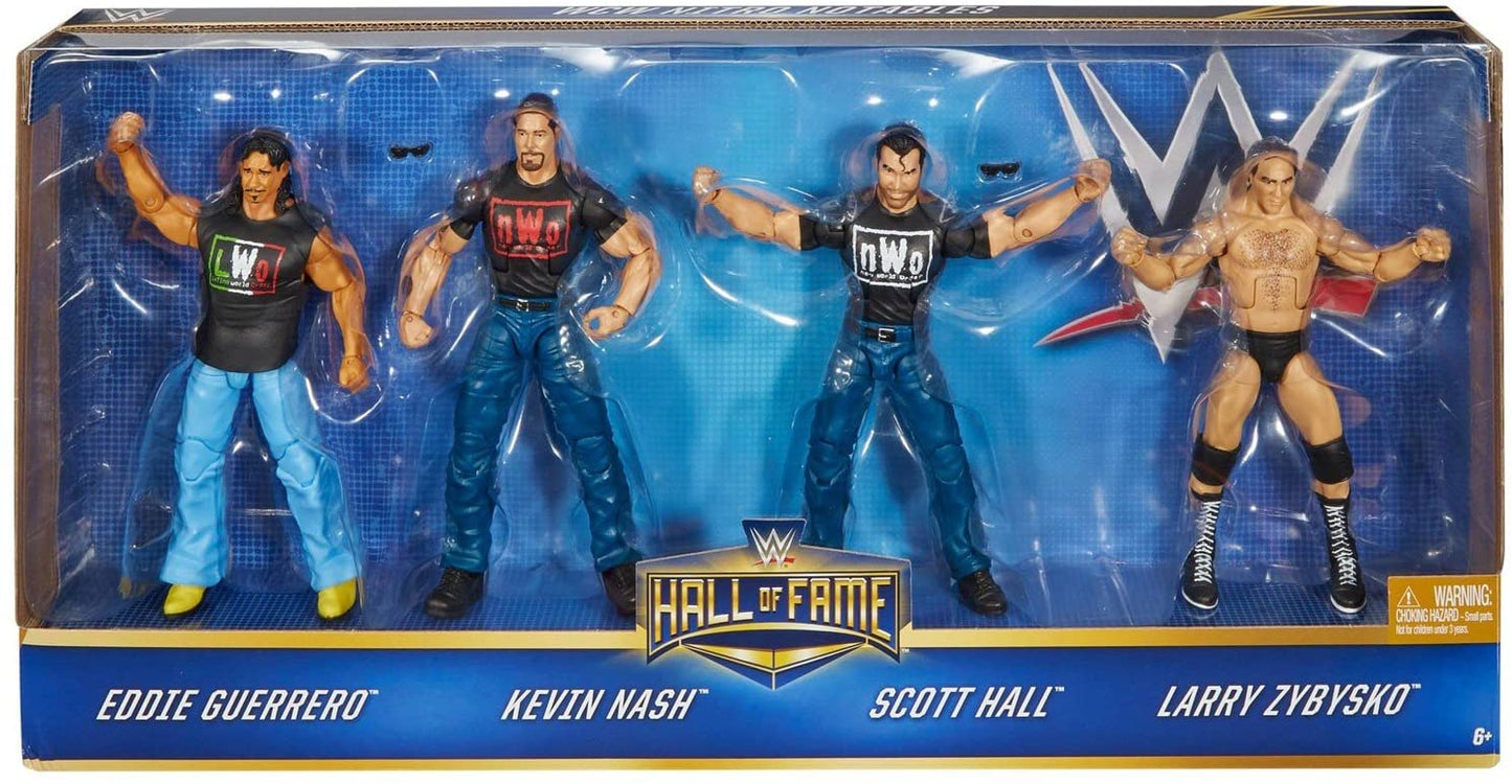 WWE Mattel Hall of Fame Multipack: WCW Nitro Notables: Eddie Guerrero, Kevin Nash, Scott Hall & Larry Zybysko [Exclusive]