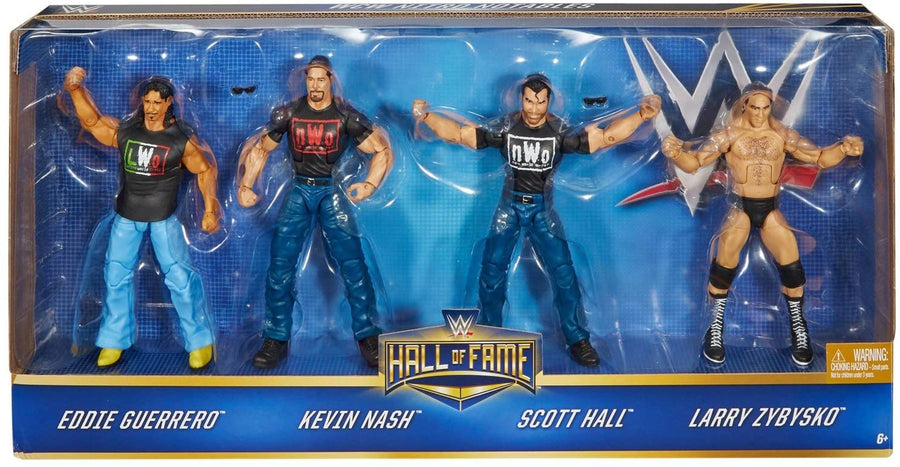 WWE Mattel Hall of Fame Multipack: WCW Nitro Notables: Eddie Guerrero, Kevin Nash, Scott Hall & Larry Zybysko [Exclusive] Action & Toy Figures PWcatalog