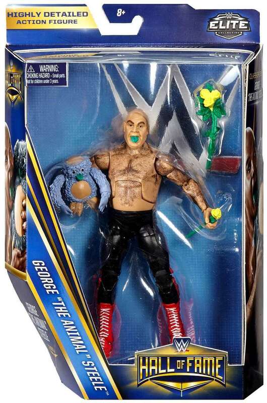 WWE Mattel Hall of Fame 5 George "The Animal" Steele [Exclusive] Action & Toy Figures PWcatalog
