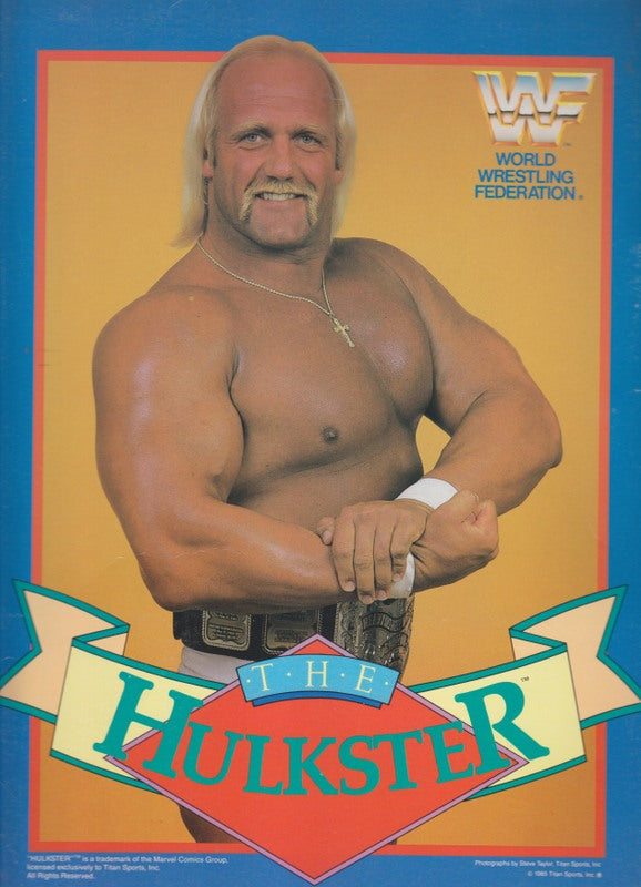 1985 WWF Hulk Hogan school folder