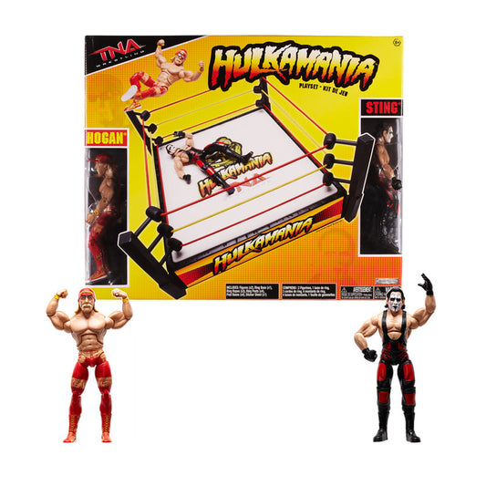 TNA/Impact Wrestling Jakks Pacific Deluxe Impact! Wrestling Rings & Playsets: Hulkamania Playset [With Hulk Hogan & Sting]