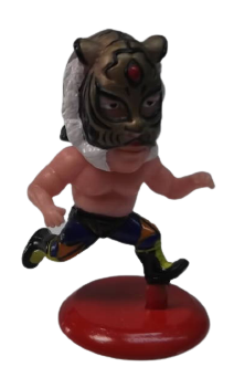 CharaPro Mini Big Heads/Pro-Kaku Heroes 1 Tiger Mask [With Blue Pants, In Running Pose]