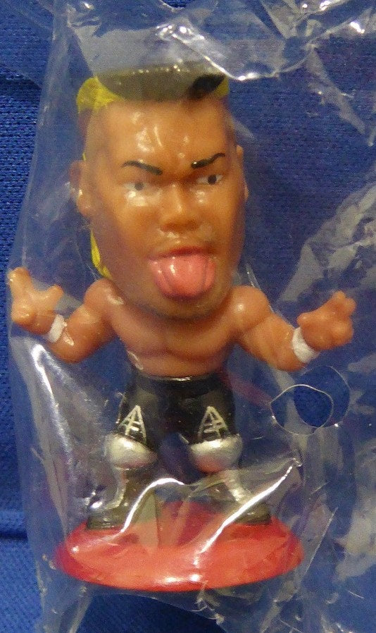 CharaPro Mini Big Heads/Pro-Kaku Heroes Strong Style Prerelease Hiroyoshi Tenzan [With Black & Silver Trunks] Action & Toy Figures PWcatalog