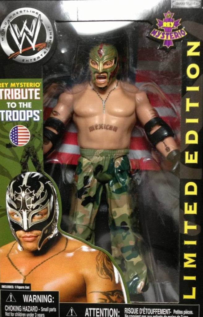 WWE Jakks Pacific Boxed Rey Mysterio [Tribute to the Troops]