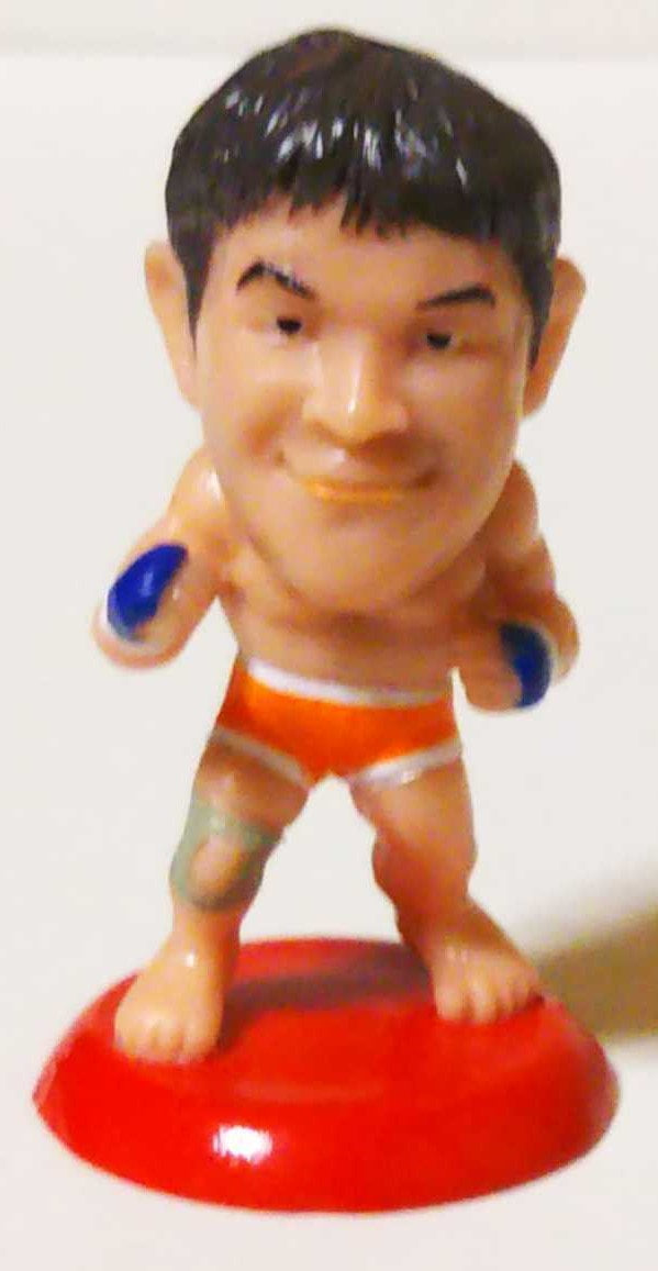 CharaPro Mini Big Heads/Pro-Kaku Heroes 1 Kazushi Sakuraba [With Ring Gear]