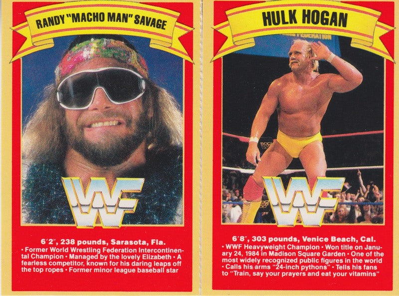 1988 Gold Bond WWF Ice Cream Cards Set#1 (12) Nm Approx 2017 value:$75