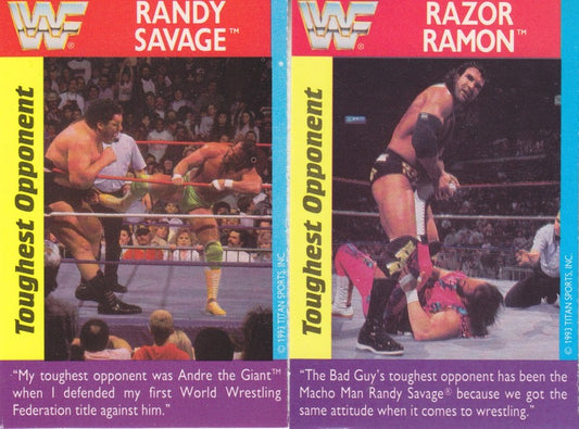 1994 Good Humor WWF Ice Cream Cards Set#7 (12) Nm approx 2017 value:$200