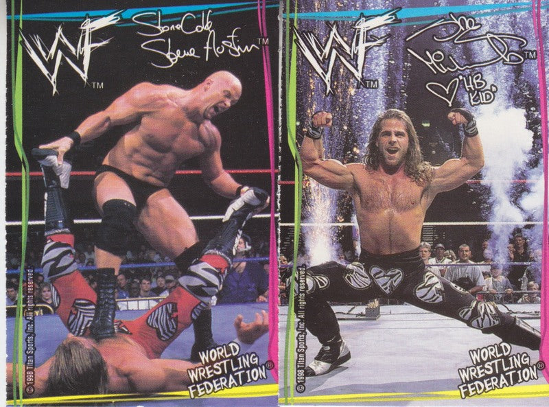 1998 Good Humor WWF Ice Cream Cards Set#10 (12) Nm approx 2017 value:$100 PW Catalog