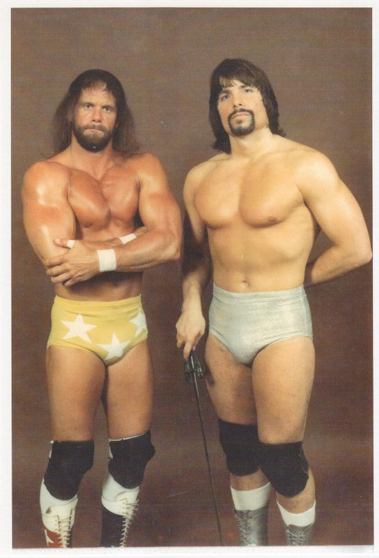 1980s ICW Randy Savage Lanny Poffo Vintage Color Promo Photo