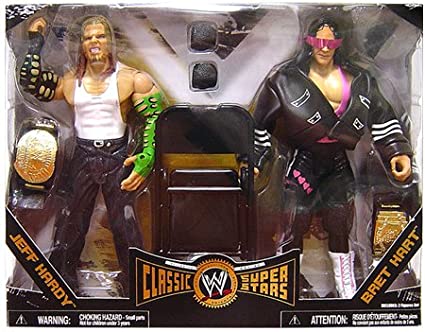 WWE Jakks Pacific Classic Superstars Jeff Hardy & Bret Hart [Exclusive]