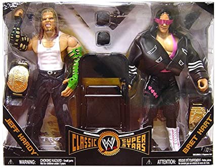 WWE Jakks Pacific Classic Superstars Jeff Hardy & Bret Hart [Exclusive] Action & Toy Figures PWcatalog