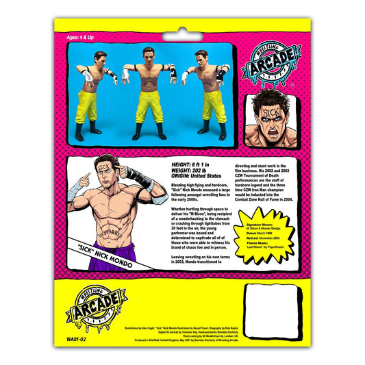 Wrestling Arcade "Sick" Nick Mondo [With Purple Pants]