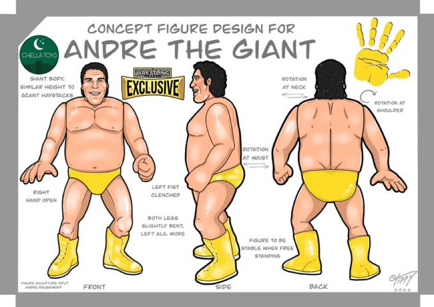 Chella Toys Wrestling Megastars 5 Andre the Giant [WrestleMania 2] Action & Toy Figures Pwcatalog