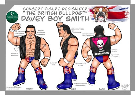 Chella Toys Wrestling Megastars 3 “The British Bulldog” Davey Boy Smith