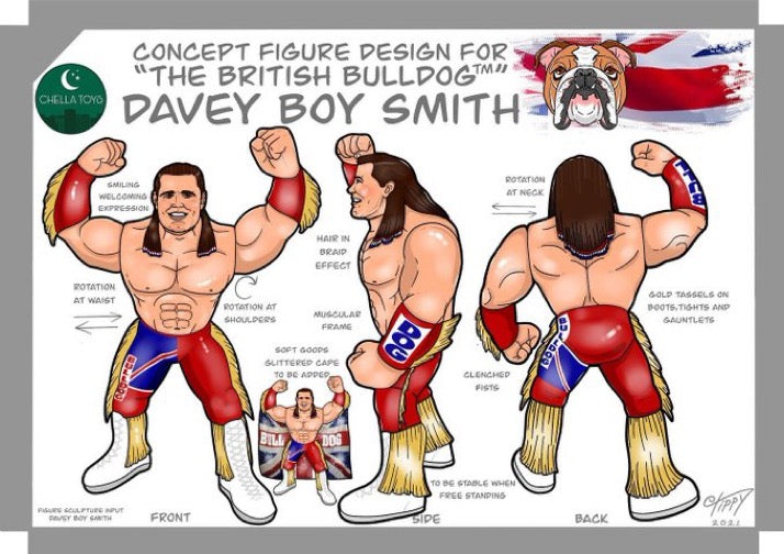 Chella Toys Wrestling Megastars 3 “The British Bulldog” Davey Boy Smith