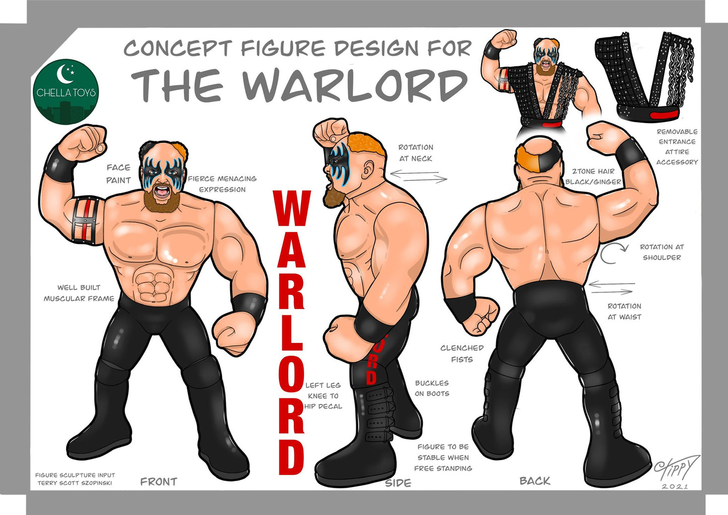 Chella Toys Wrestling Megastars 3 The Warlord