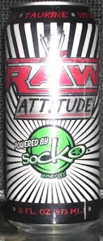 WWE Raw Attitude Energy drink by Socko Energy 16 oz