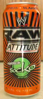 WWE Raw Attitude Energy drink by Socko Energy 16 oz