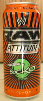 WWE Raw Attitude Energy drink by Socko Energy 16 oz PW Catalog