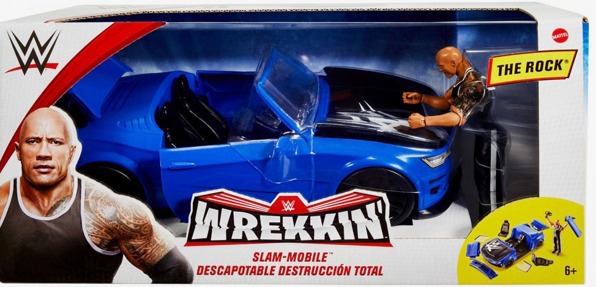 WWE Mattel Wrekkin' 3 Wrekkin' Slam-Mobile [With The Rock]