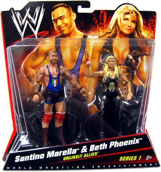 WWE Mattel Battle Packs 1 Santino Marella & Beth Phoenix
