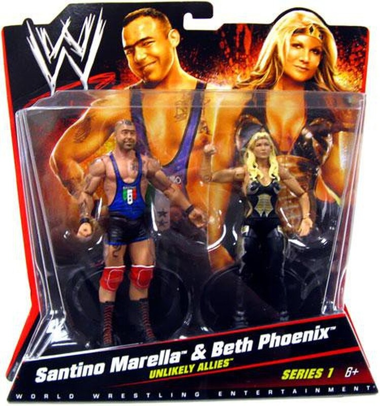 WWE Mattel Battle Packs 1 Santino Marella & Beth Phoenix Action & Toy Figures PWcatalog