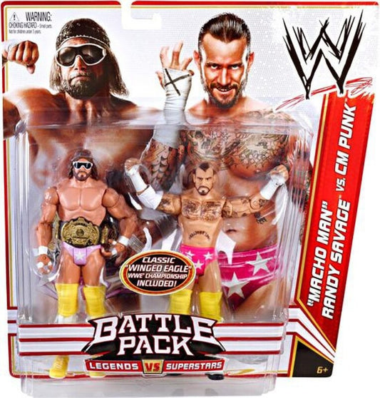 WWE Mattel Battle Packs 14 "Macho Man" Randy Savage vs. CM Punk