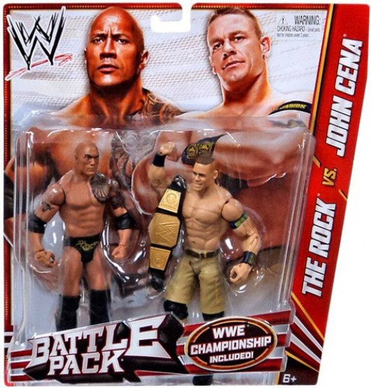 WWE Mattel Battle Packs 24 The Rock vs. John Cena Action & Toy Figures PWcatalog
