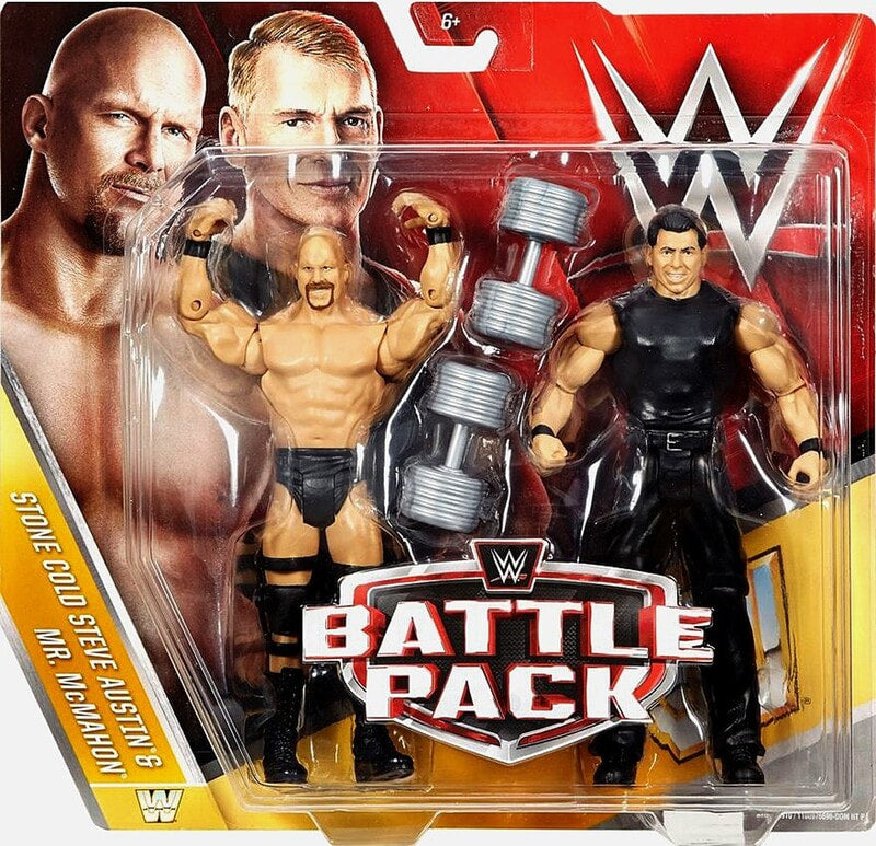 WWE Mattel Battle Packs 40 Stone Cold Steve Austin & Mr. McMahon Action & Toy Figures PWcatalog