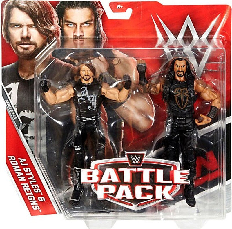 WWE Mattel Battle Packs 45 AJ Styles & Roman Reigns
