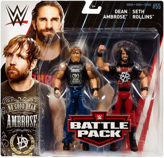 WWE Mattel Battle Packs 55 Dean Ambrose & Seth Rollins