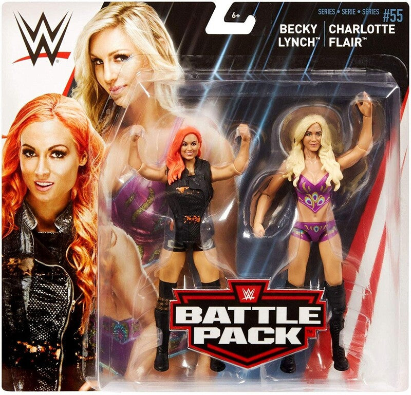 WWE Mattel Battle Packs 55 Becky Lynch & Charlotte Flair