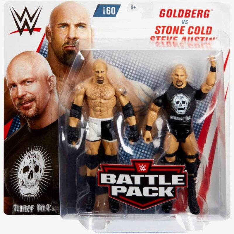 WWE Mattel Battle Packs 60 Goldberg vs. Stone Cold Steve Austin