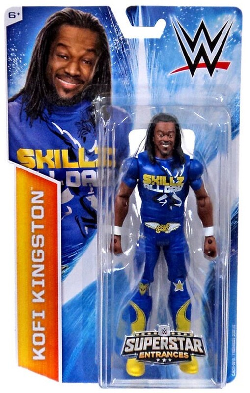WWE Mattel Superstar Entrances 6 Kofi Kingston [Exclusive] Action & Toy Figures PWcatalog
