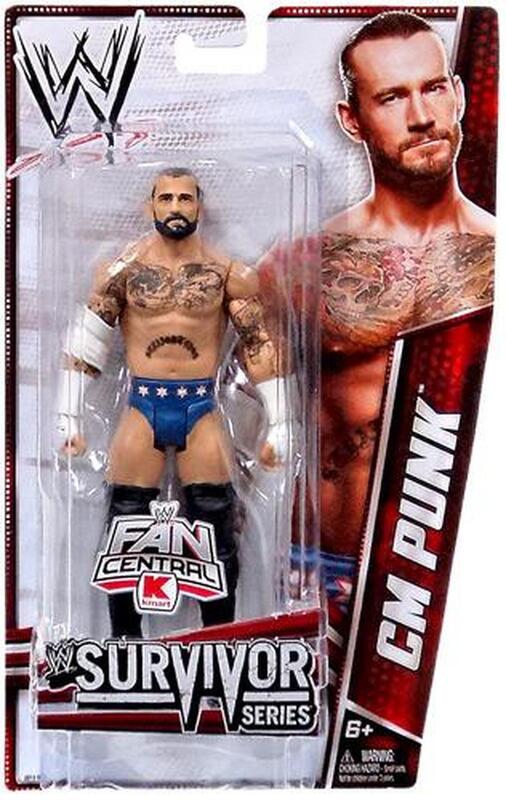 WWE Mattel Survivor Series 3 CM Punk [Exclusive] Action & Toy Figures PWcatalog