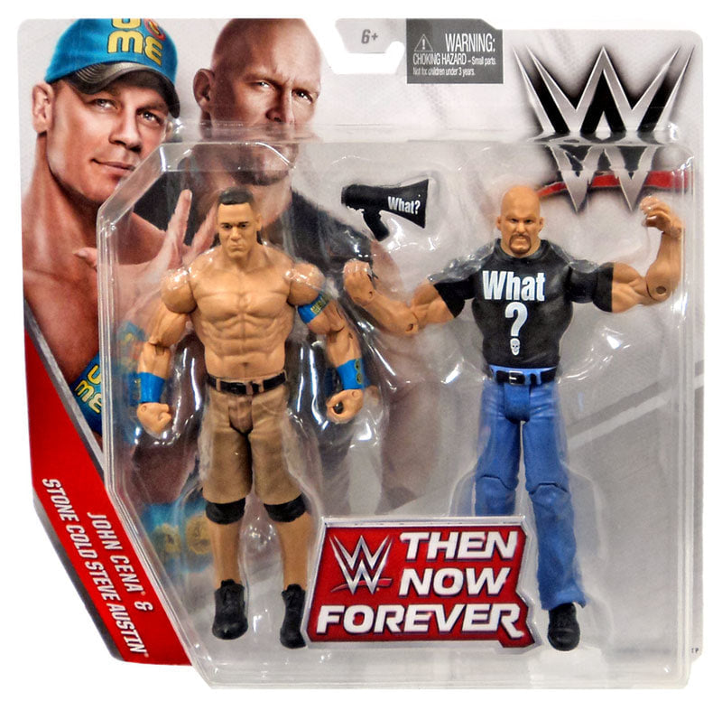 WWE Mattel Then, Now, Forever Multipack: John Cena & Stone Cold Steve Austin [Exclusive] Action & Toy Figures PWcatalog