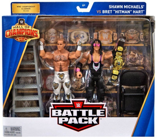 WWE Mattel Hall of Champions Battle Packs Shawn Michaels vs. Bret "Hitman" Hart [Exclusive]