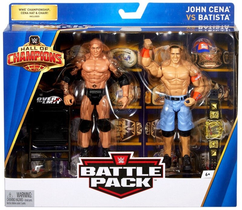 WWE Mattel Hall of Champions Battle Packs John Cena vs. Batista [Exclusive] Action & Toy Figures PWcatalog