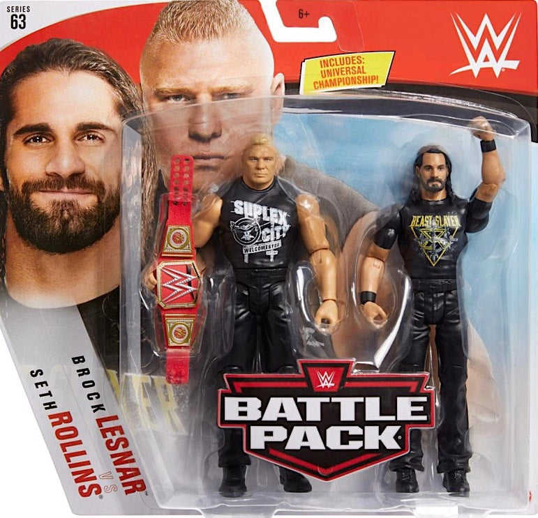 WWE Mattel Battle Packs 63 Brock Lesnar vs. Seth Rollins