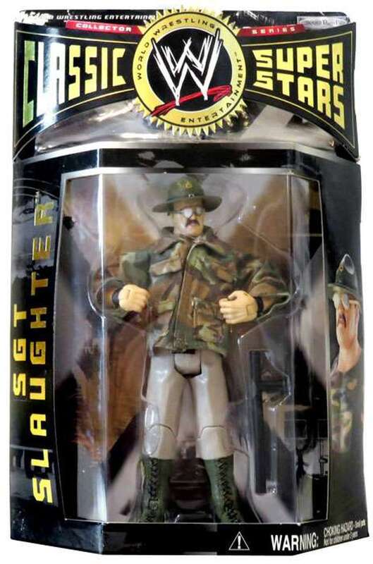 WWE Jakks Pacific Classic Superstars 2 Sgt. Slaughter [With Jacket On] Action & Toy Figures PWcatalog