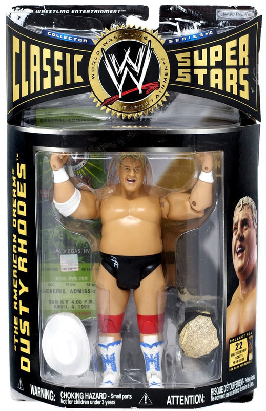 WWE Jakks Pacific Classic Superstars 10 "The American Dream" Dusty Rhodes Action & Toy Figures PWcatalog