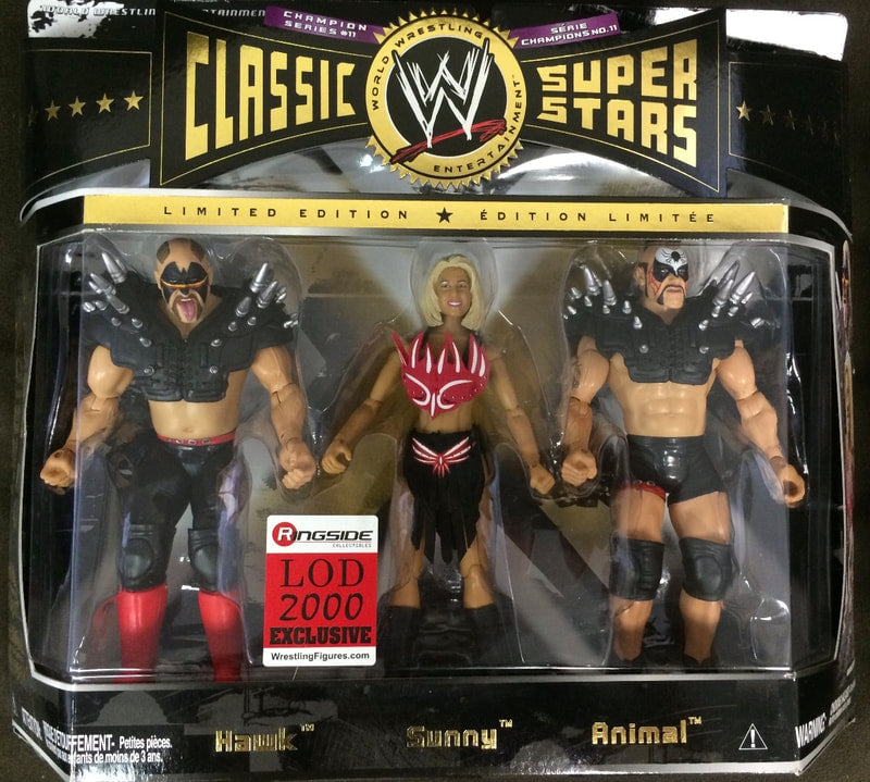 WWE Jakks Pacific Classic Superstars 3-Packs 11 LOD 2000: Hawk, Sunny & Animal [Exclusive] Action & Toy Figures PWcatalog