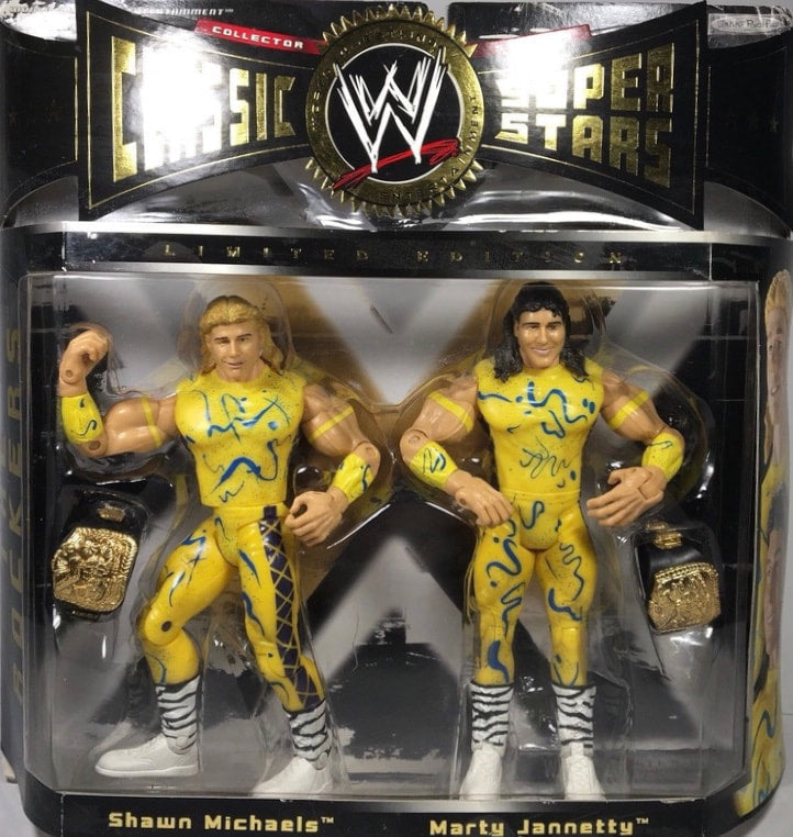 WWE Jakks Pacific Classic Superstars 2-Packs 1 The Rockers: Shawn Michaels & Marty Jannetty