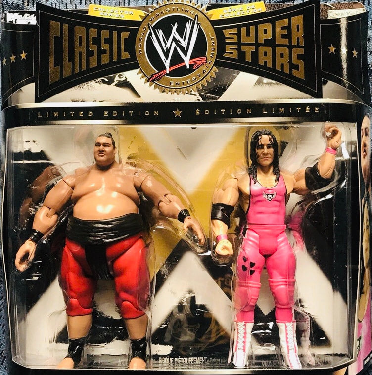 WWE Jakks Pacific Classic Superstars 2-Packs 10 Yokozuna vs. Bret Hart