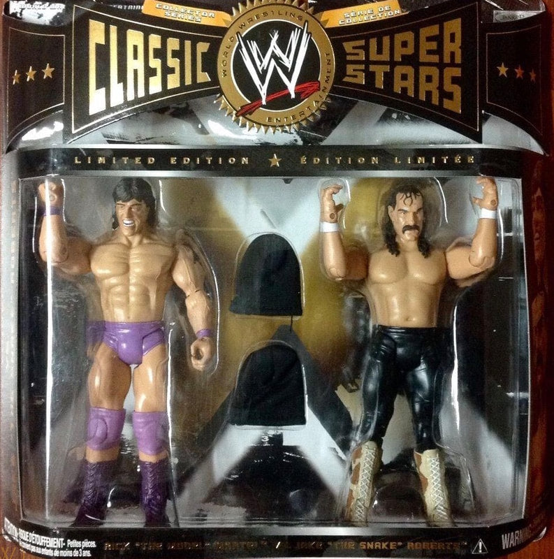 WWE Jakks Pacific Classic Superstars 2-Packs 11 Rick "The Model" Martel vs. Jake "The Snake" Roberts [With Hoods] Action & Toy Figures PWcatalog