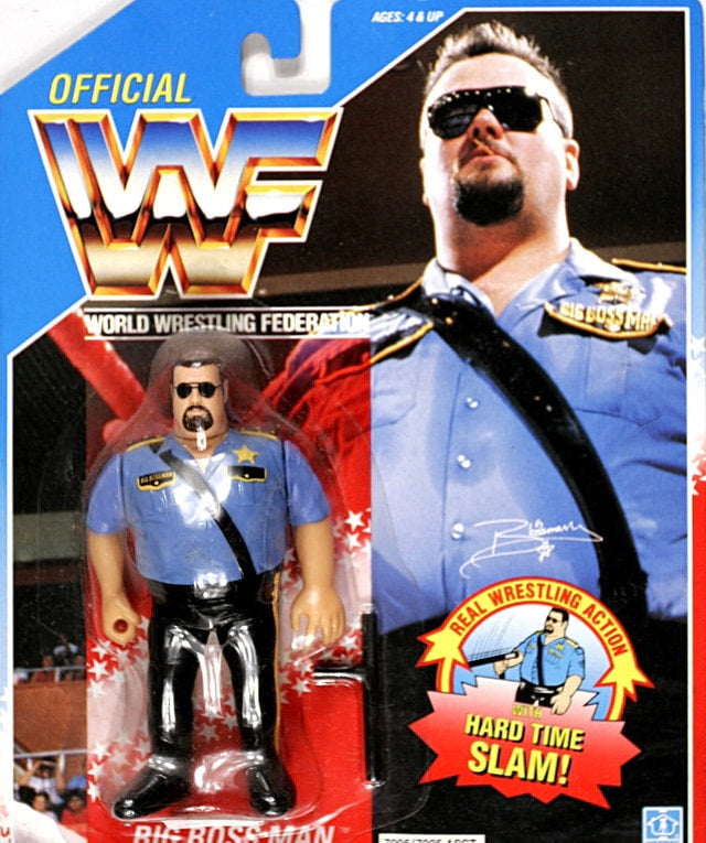 WWF Hasbro 1 Big Boss Man with Hard Time Slam! Action & Toy Figures PWcatalog