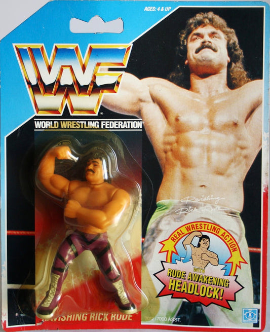 WWF Hasbro 1 Ravishing Rick Rude with Rude Awakening Headlock!