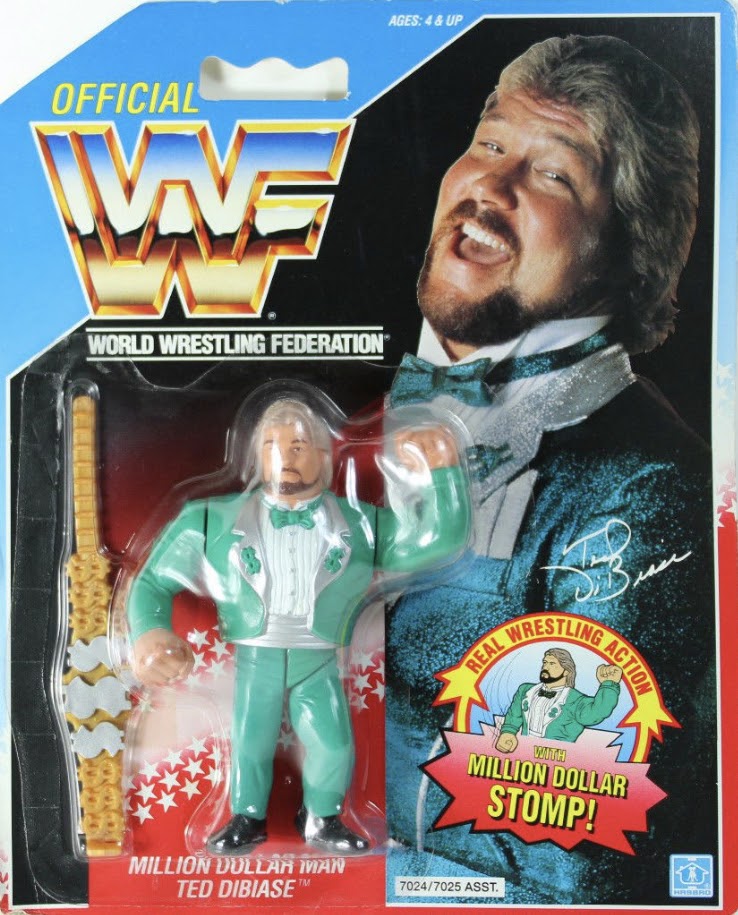 WWF Hasbro 2 Million Dollar Man Ted DiBiase with Million Dollar Stomp!