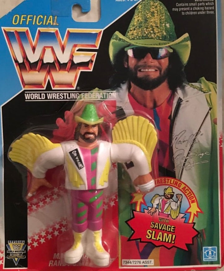 WWF Hasbro 5 "Macho Man" Randy Savage with Savage Slam! Action & Toy Figures PWcatalog